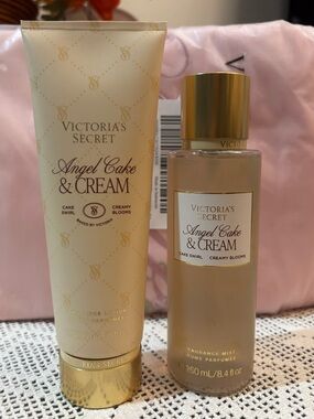 (Inventory 45) Victoria's Secret Angel Cake & Cream Fragrance Mist and Lotion